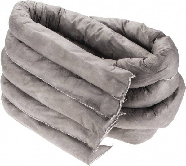 Brady SPC Sorbents - 40.5 Gal, 3.5' Long, 3" Diam, Polypropylene Sock - Universal, White - Exact Tool & Supply