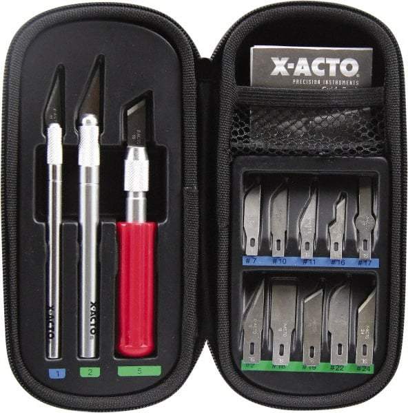 X-ACTO - Hobby Knife Set - 16 Pieces, Includes 3 Knives & 16 Blades - Exact Tool & Supply
