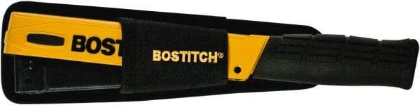 Stanley Bostitch - Manual Hammer Tacker - 1/4, 5/16, 3/8" Staples, 84 Lb Capacity, Yellow, Aluminum Die Cast - Exact Tool & Supply