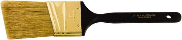 Wooster Brush - 2" Angled Hog Sash Brush - 2-7/16" Bristle Length, 5-1/8" Plastic Fluted Handle - Exact Tool & Supply
