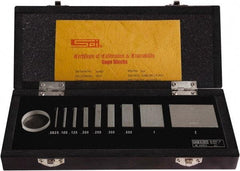 SPI - 9 Piece, 1/16 to 2", Grade AS-1, Steel Gage Block Set - Rectangular, 0.000016" Tolerance - Exact Tool & Supply