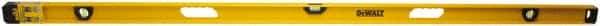 DeWALT - Magnetic 78" Long 3 Vial I-Beam Level - Aluminum, Yellow - Exact Tool & Supply
