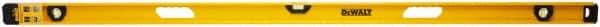 DeWALT - 72" Long 3 Vial I-Beam Level - Aluminum, Yellow - Exact Tool & Supply