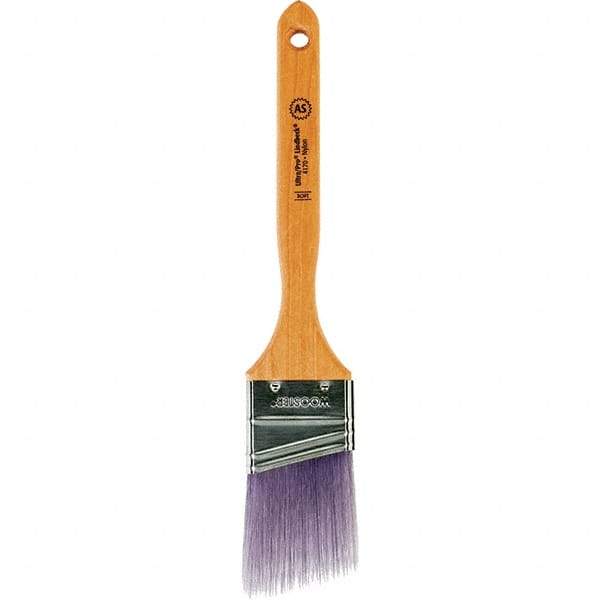 Wooster Brush - 2" Angled Synthetic Sash Brush - 2-11/16" Bristle Length, 7.77" Maple Fluted Handle - Exact Tool & Supply