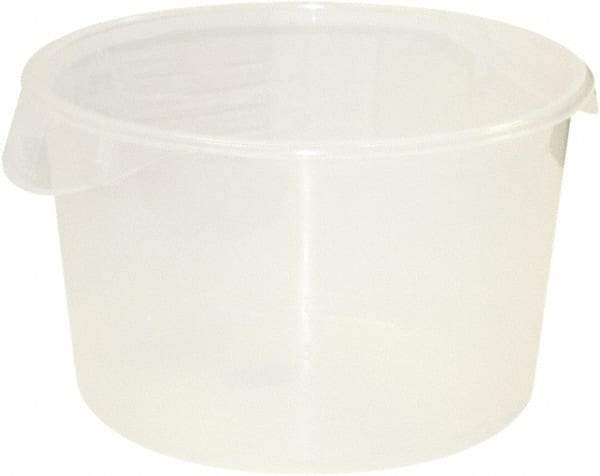 Rubbermaid - Round, Clear Polypropylene Food Storage Container - 8.1" High x 13.1" Wide - Exact Tool & Supply