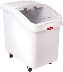 Rubbermaid - Rectangular, White Polypropylene Food Bin - 28" High x 18" Wide x 29.8" Long - Exact Tool & Supply