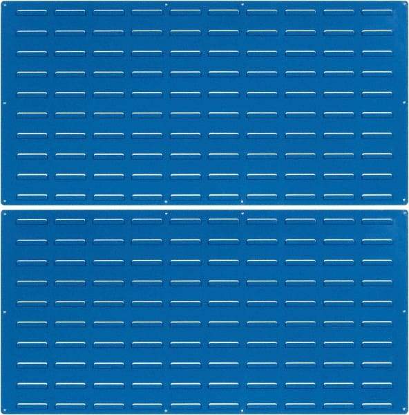 Triton - 48" Wide x 24" High, Blue Louvered Bin Panel - Use with LocBin - Exact Tool & Supply
