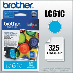Brother - Cyan Ink Cartridge - Use with Brother DCP-J140W, 165C, 375CW, 385C, 395CN, 585CW, MFC-250C, 255CW, 290C, 295CN, 490CW, 495CW, J615W, 775CW, 790CW, 795CW, 990CW - Exact Tool & Supply