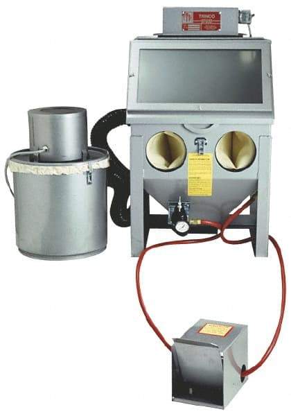 Trinco - 21" Wide x 36" High x 18-1/2" Deep Blaster with Collector - Working Dimensions 20" Wide x 18" High x 18" Deep - Exact Tool & Supply