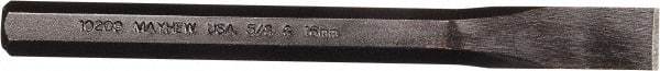 Mayhew - 6-1/2" OAL x 5/8" Blade Width Cold Chisel - Exact Tool & Supply