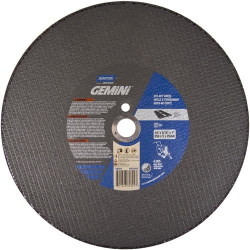14″ × 3/16″ × 1″ Asphalt - CP Walk-Behind Cut-Off Wheel Type 01 Straight 24 - Exact Tool & Supply