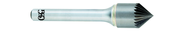 1/4" Size - 1/4" Shank - 60° Single Flute Countersink - Exact Tool & Supply