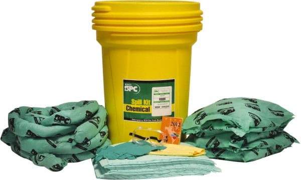 Brady SPC Sorbents - Chemical Neutralizer & Absorbent Spill Kit - 30 Gal Bucket - Exact Tool & Supply