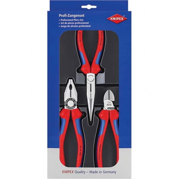 Knipex - Plier Sets Set Type: Assortment Number of Pieces: 3 - Exact Tool & Supply