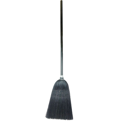 Light Industrial Upright Broom, 100 Percent Black Corn Fill, 56″ Overall Length - Exact Tool & Supply