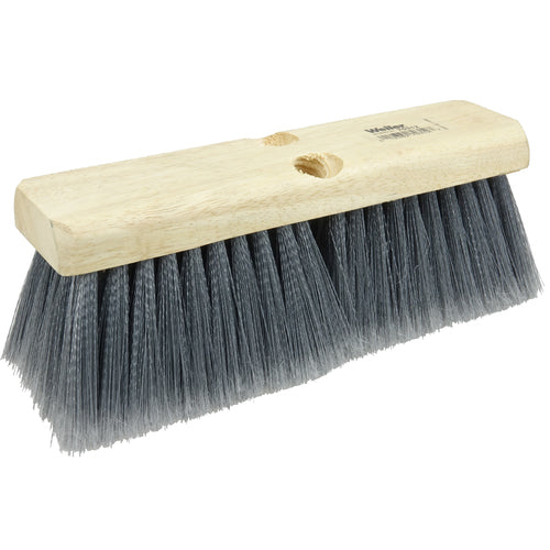 10″ Bus Brush, Flagged Silver Grey Polystyrene Fill - Exact Tool & Supply