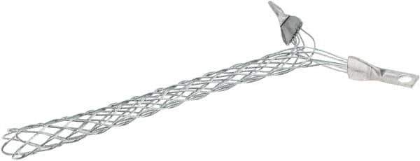Woodhead Electrical - 17.78 to 21.59mm Capacity, Safeway, Straight Strain Relief Cord Grip - 8-1/2" Long, Aluminum - Exact Tool & Supply