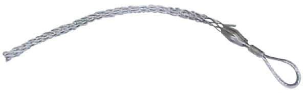 Woodhead Electrical - Offset Eye, Split Lace, Steel Wire Pulling Grip - 7" Mesh, 1/2 to 0.61" Cable Diam - Exact Tool & Supply