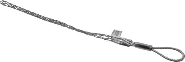 Woodhead Electrical - Flexible Eye, Closed Mesh, Steel Wire Pulling Grip - 14-3/4" Mesh, 3/4 to 0.99" Cable Diam - Exact Tool & Supply