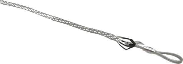 Woodhead Electrical - Flexible Eye, Closed Mesh, Steel Wire Pulling Grip - 14" Mesh, 1/2 to 0.74" Cable Diam - Exact Tool & Supply