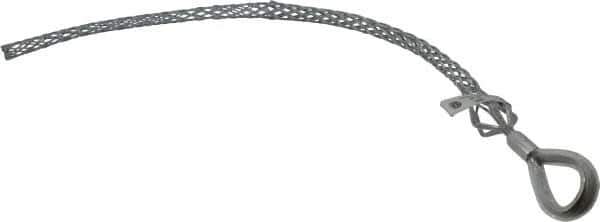 Woodhead Electrical - Flexible Eye, Closed Mesh, Steel Wire Pulling Grip - 18" Mesh, 3/4 to 0.99" Cable Diam - Exact Tool & Supply
