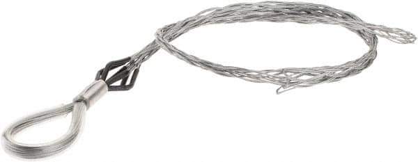 Woodhead Electrical - Flexible Eye, Closed Mesh, Steel Wire Pulling Grip - 26" Mesh, 1-1/2 to 1.99" Cable Diam - Exact Tool & Supply