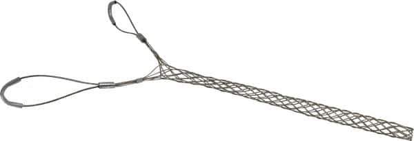 Woodhead Electrical - Double Eye, Closed Mesh, Bronze Wire Pulling Grip - 14" Mesh, 3/4 to 0.99" Cable Diam - Exact Tool & Supply