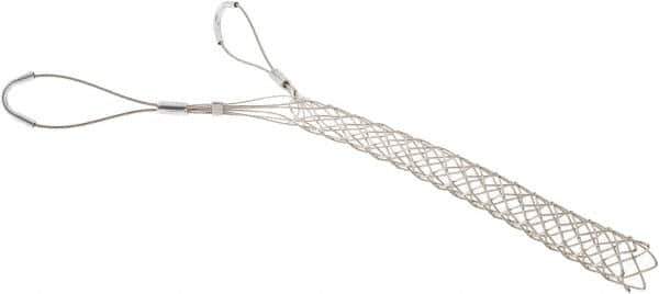 Woodhead Electrical - Double Eye, Closed Mesh, Bronze Wire Pulling Grip - 16" Mesh, 1-1/4 to 1.49" Cable Diam - Exact Tool & Supply