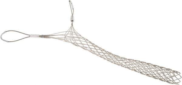 Woodhead Electrical - Double Eye, Closed Mesh, Bronze Wire Pulling Grip - 22" Mesh, 2 to 2.49" Cable Diam - Exact Tool & Supply