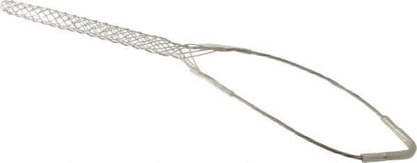 Woodhead Electrical - 0.62 to 0.74 Inch Cable Diameter, Tinned Bronze, Single Loop Support Grip - 19 Inch Long, 960 Lb. Breaking Strength, 11 Inch Mesh Length - Exact Tool & Supply