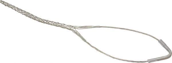 Woodhead Electrical - 0.62 to 0.74 Inch Cable Diameter, Tinned Bronze, Single Loop Support Grip - 19 Inch Long, 960 Lb. Breaking Strength, 11 Inch Mesh Length - Exact Tool & Supply