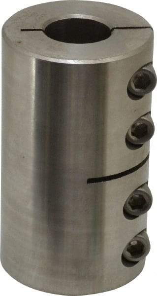 Climax Metal Products - 1" Inside x 1-3/4" Outside Diam, One Piece Split Clamping Collar - 3" Long - Exact Tool & Supply