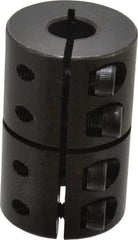 Climax Metal Products - 10mm Inside x 29mm Outside Diam, Metric One Piece Clamping Rigid Coupling - 45mm Long - Exact Tool & Supply
