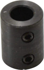 Climax Metal Products - 10mm Inside x 19mm Outside Diam, Metric Set Screw Rigid Coupling without Keyway - 20mm Long - Exact Tool & Supply