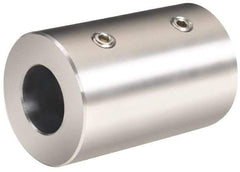 Climax Metal Products - 10mm Inside x 19mm Outside Diam, Metric Set Screw Rigid Coupling without Keyway - 20mm Long - Exact Tool & Supply
