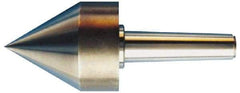 Riten - MT6 Taper Shank, Live Center - 5-1/2" Point Diam, 5-15/16" Point Len, 4,500 Lb Max Workpc, 6-5/16" OAL, Pipe Nose Point - Exact Tool & Supply