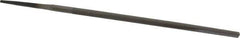 Value Collection - 6" Long, Smooth Cut, Round American-Pattern File - Double Cut, Tang - Exact Tool & Supply