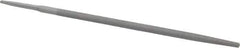 Value Collection - 10" Long, Smooth Cut, Round American-Pattern File - Double Cut, Tang - Exact Tool & Supply