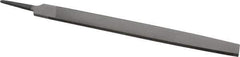 Value Collection - 10" Long, Second Cut, Mill American-Pattern File - Single Cut, 11/64" Overall Thickness, Tang - Exact Tool & Supply
