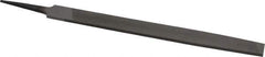 Value Collection - 10" Long, Smooth Cut, Mill American-Pattern File - Single Cut, 11/64" Overall Thickness, Tang - Exact Tool & Supply