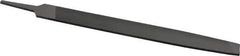 Value Collection - 12" Long, Smooth Cut, Mill American-Pattern File - Single Cut, 7/32" Overall Thickness, Tang - Exact Tool & Supply