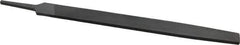 Value Collection - 12" Long, Smooth Cut, Flat American-Pattern File - Double Cut, 9/32" Overall Thickness, Tang - Exact Tool & Supply
