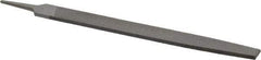 Value Collection - 14" Long, Bastard Cut, Flat American-Pattern File - Double Cut, 5/16" Overall Thickness, Tang - Exact Tool & Supply