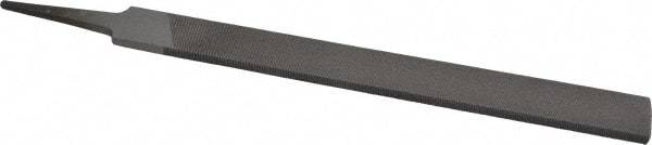 Value Collection - 8" Long, Second Cut, Hand American-Pattern File - Double Cut, 7/32" Overall Thickness, Tang - Exact Tool & Supply