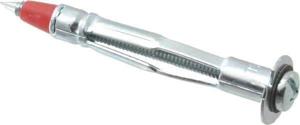 Powers Fasteners - #6 Screw, 1/8" Diam, 2-3/8" Long, 1/2 to 3/4" Thick, Sleeve Drywall & Hollow Wall Anchor - Steel, Use in Concrete, & Masonry, Drywall, Plywood & Wallboard - Exact Tool & Supply