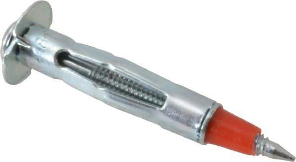 Powers Fasteners - #6 Screw, 1/8" Diam, 2" Long, 3/8 to 1/2" Thick, Sleeve Drywall & Hollow Wall Anchor - Steel, Use in Concrete, & Masonry, Drywall, Plywood & Wallboard - Exact Tool & Supply
