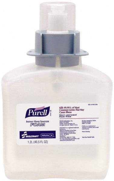 Ability One - 1200 mL Liquid Hand Sanitizer Dispenser - Plastic, Hanging, Gray - Exact Tool & Supply