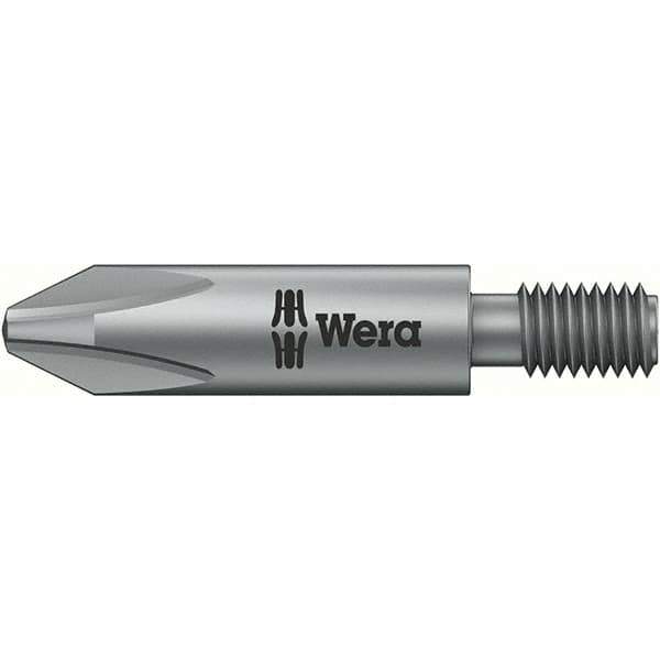 Wera - #2 Phillips Screwdriver Bit - M5 Drive, 1-1/4" OAL - Exact Tool & Supply