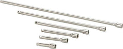 Paramount - 1/4" Drive Socket Wobble Extension Set - 6 Pieces, Includes 2, 3, 4, 6, 10, 14" Lengths - Exact Tool & Supply