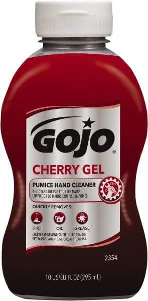 GOJO - 10 oz Bottle Gel Hand Cleaner - Red, Cherry Scent - Exact Tool & Supply